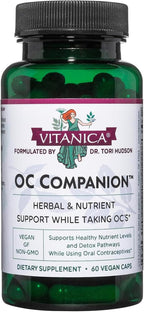 Vitanica OC Companion – Apoyo Nutricional para Anticonceptivos Orales, 60 Cápsulas Veganas