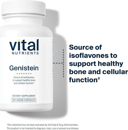 Vital Nutrients Genistein - 60 Cápsulas - Complemento Vegano – Image 4