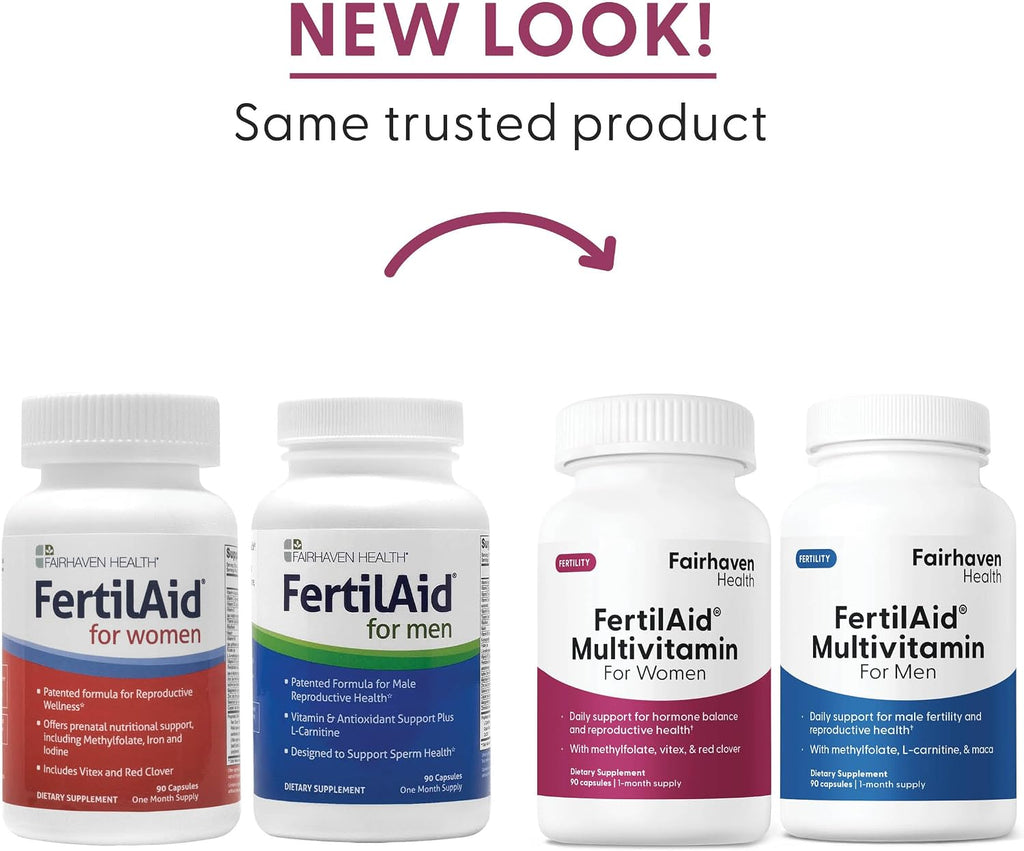 Fairhaven Health FertilAid Combo para Él y Ella – Suplemento de Fertilidad