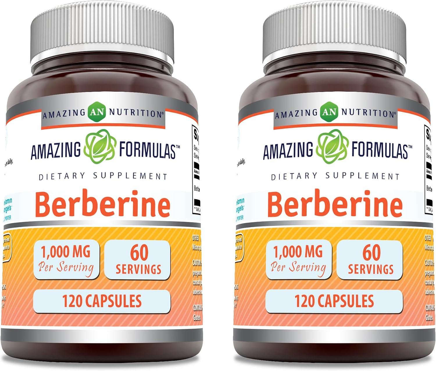 Amazing Formulas Berberina 1000 mg, 120 Cápsulas