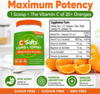 C-Salts Vitamina C en Polvo Bufferizada - 26 oz (735 g) - 272 Porciones