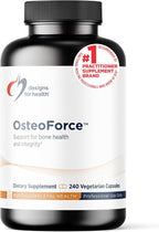 Designs for Health OsteoForce - Premium Bone Supplement with Calcium Malate, Magnesium, Zinc, Vitamins D and K - 240 Capsules