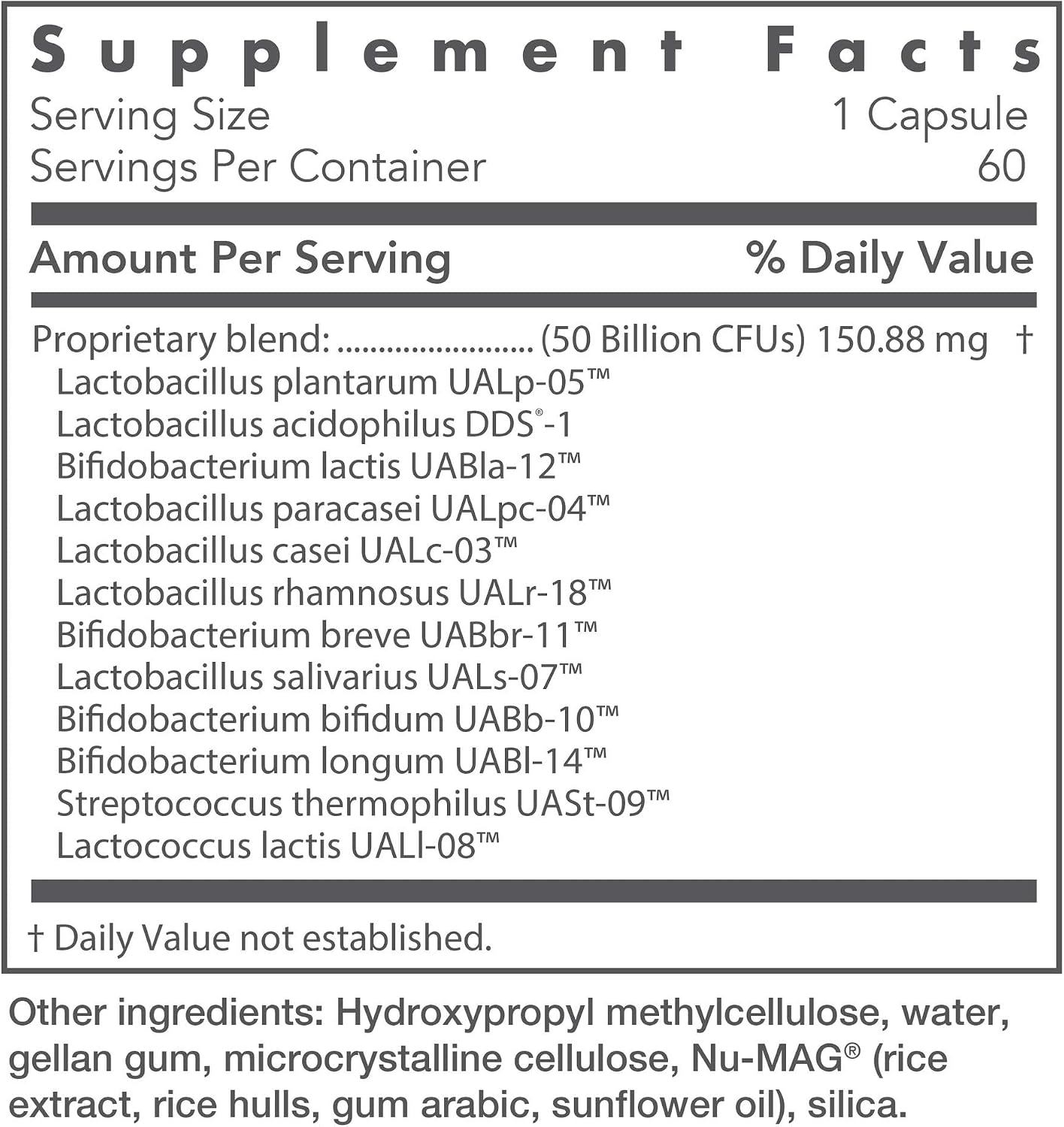 NutriCology Restore-Biotic Complete - Probiótico 12 Cepas - 50 mil millones UFC - Cápsulas de Liberación Retardada - 60 Cápsulas