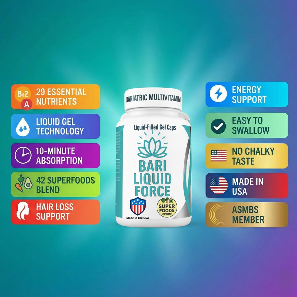 Universal Body Labs Bariatric Liquid Force Vitamin 2-Pack – Multivitamínico Bariátrico Líquido con Hierro