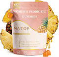 MATOP Probiótico para Mujeres Gomitas de Piña - Salud Digestiva y Equilibrio Femenino, Vegano Sin Azúcar, 60 Unidades