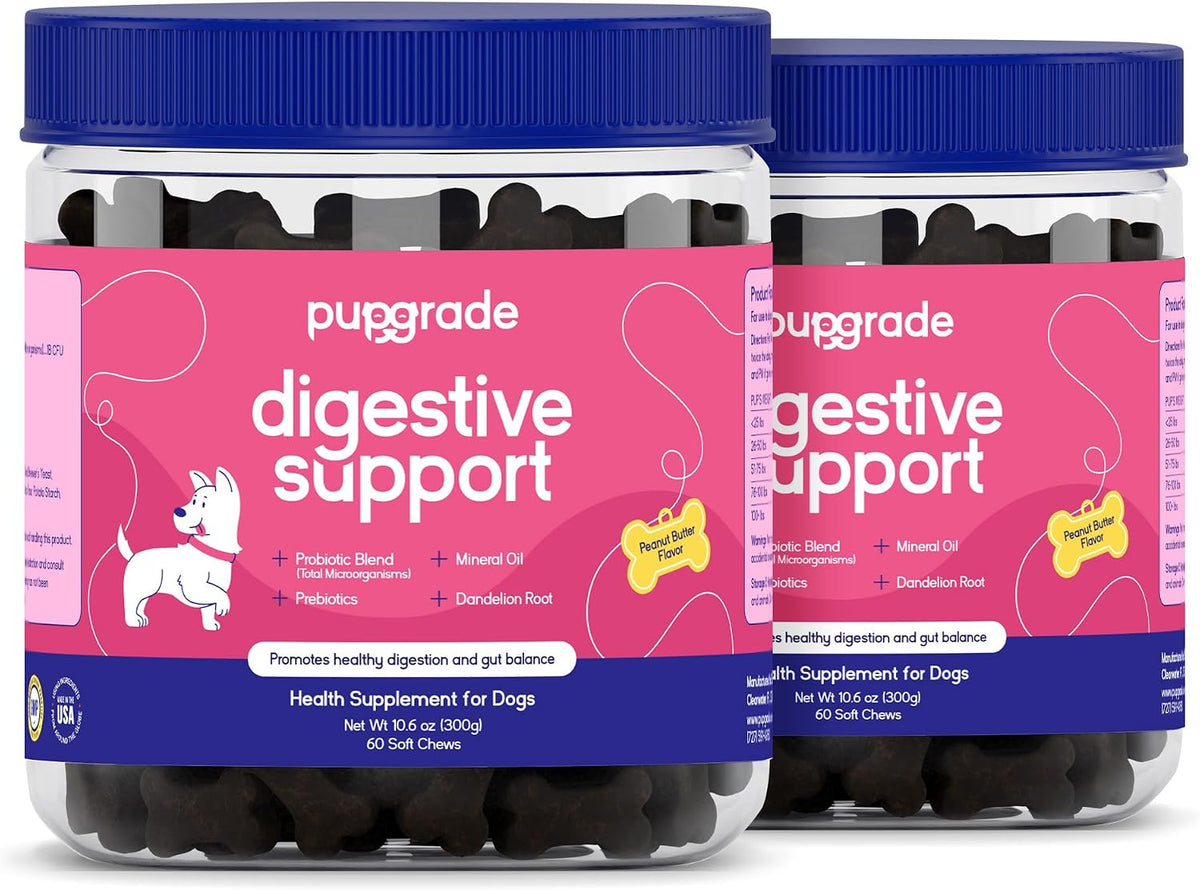PupGrade Apoyo Digestivo para Perros, Sabor a Pato - 60 Masticables Suaves – Image 10