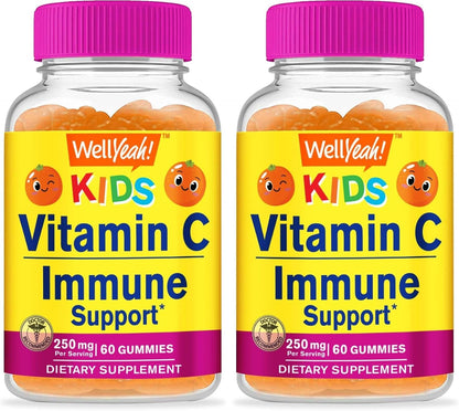 WellYeah Kids Vitamin C Gummies (250mg) - 60 – Protección antioxidante: Contribuye a la protección de las células – Image 8