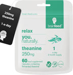 Brain Feed L-Teanina Natural 250mg | 30 Cápsulas Veganas