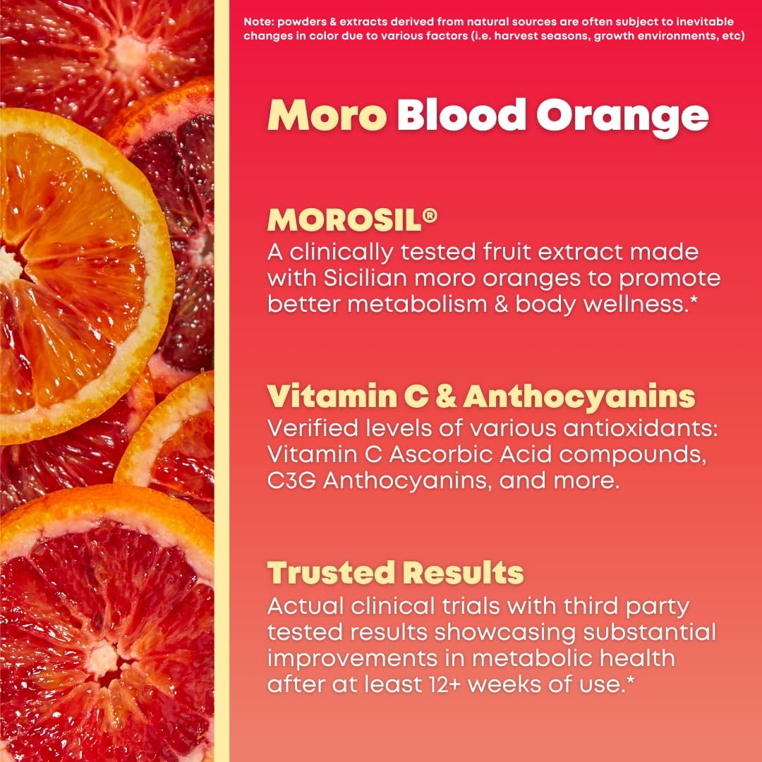 Morosil Extracto de Naranja Moro 400 mg - 60 Cápsulas Vegetales