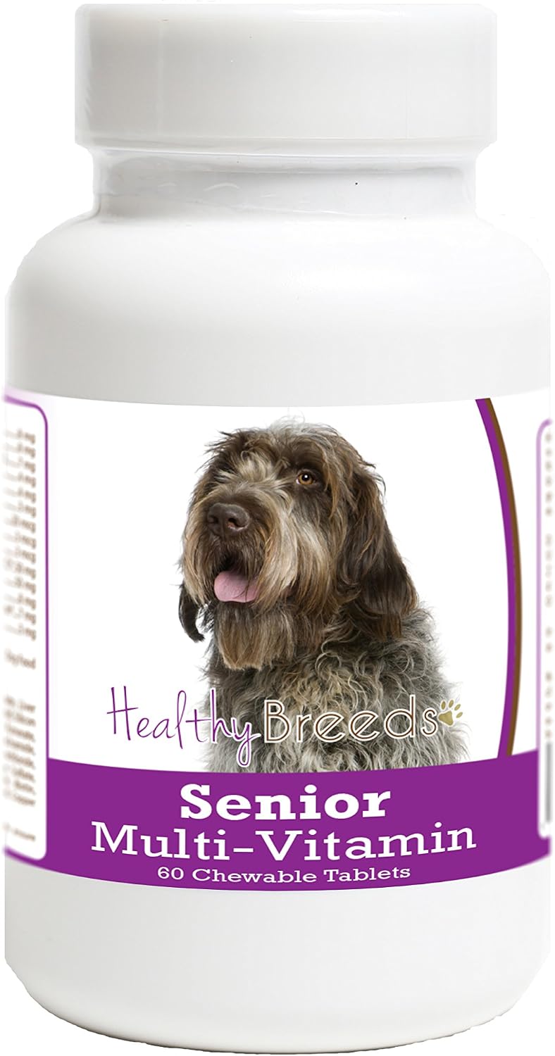 Healthy Breeds Multivitamínico Senior para Perros Wirehaired Pointing Griffon, 60 Comprimidos