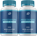 Prostapure Complemento para Hombres – Cápsulas de Energía Avanzada, Suplemento de Máxima Potencia (2 Paquetes - 120 Cápsulas)