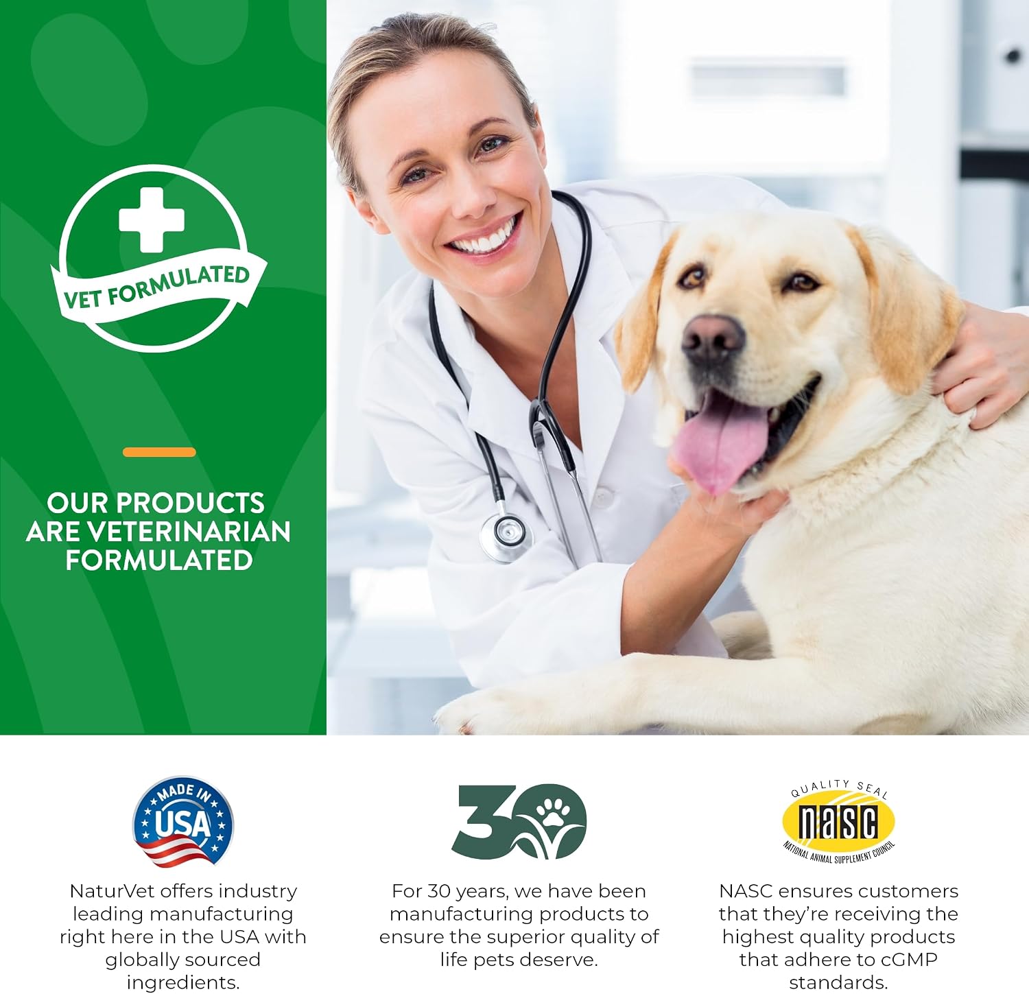 NaturVet – Probióticos y Enzimas Avanzados con Probiótico PB6 de Fuerza Veterinaria – Para Perros y Gatos (454 g)