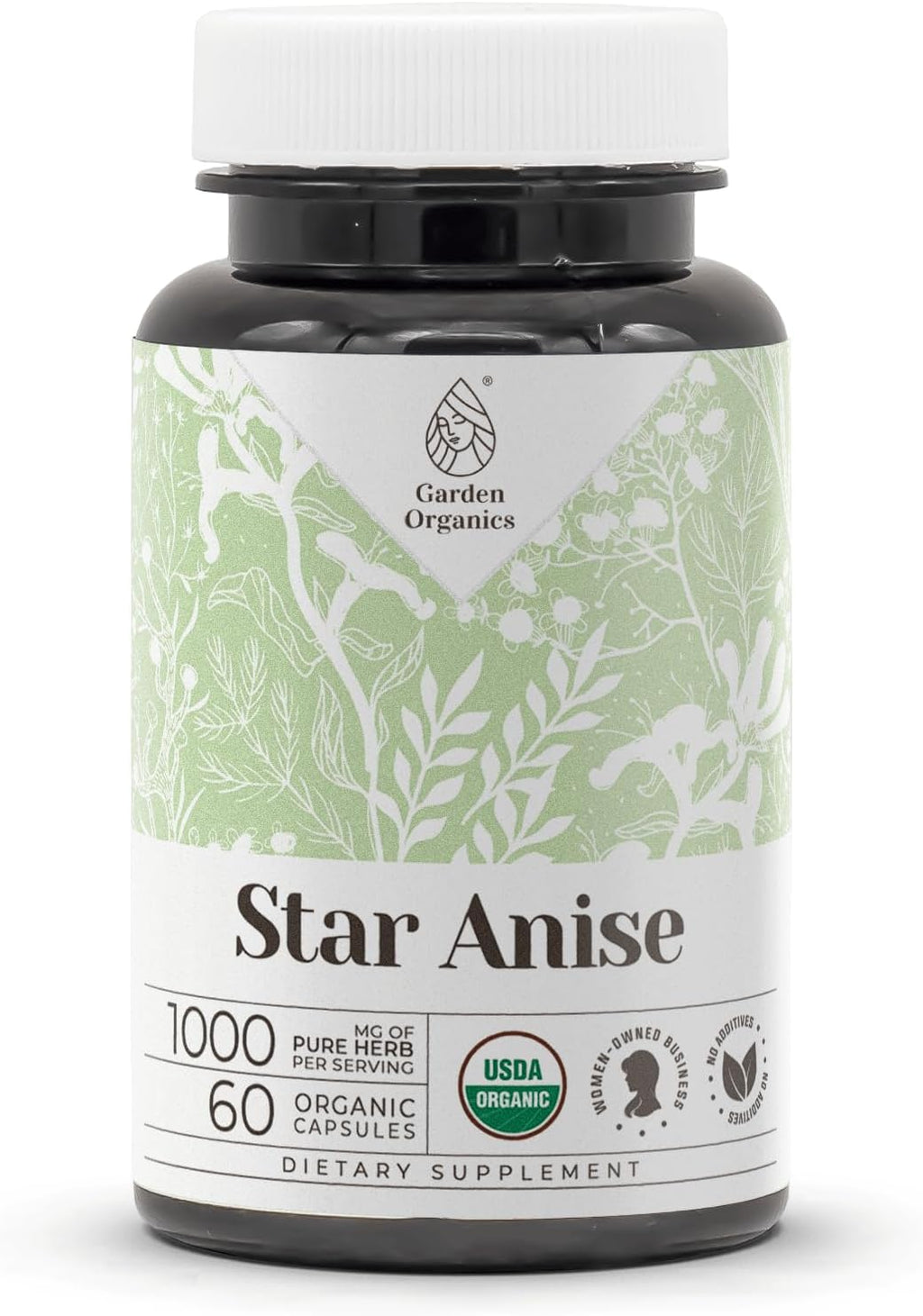 Star Anise USDA Organic 60 Cápsulas - Garden Organics