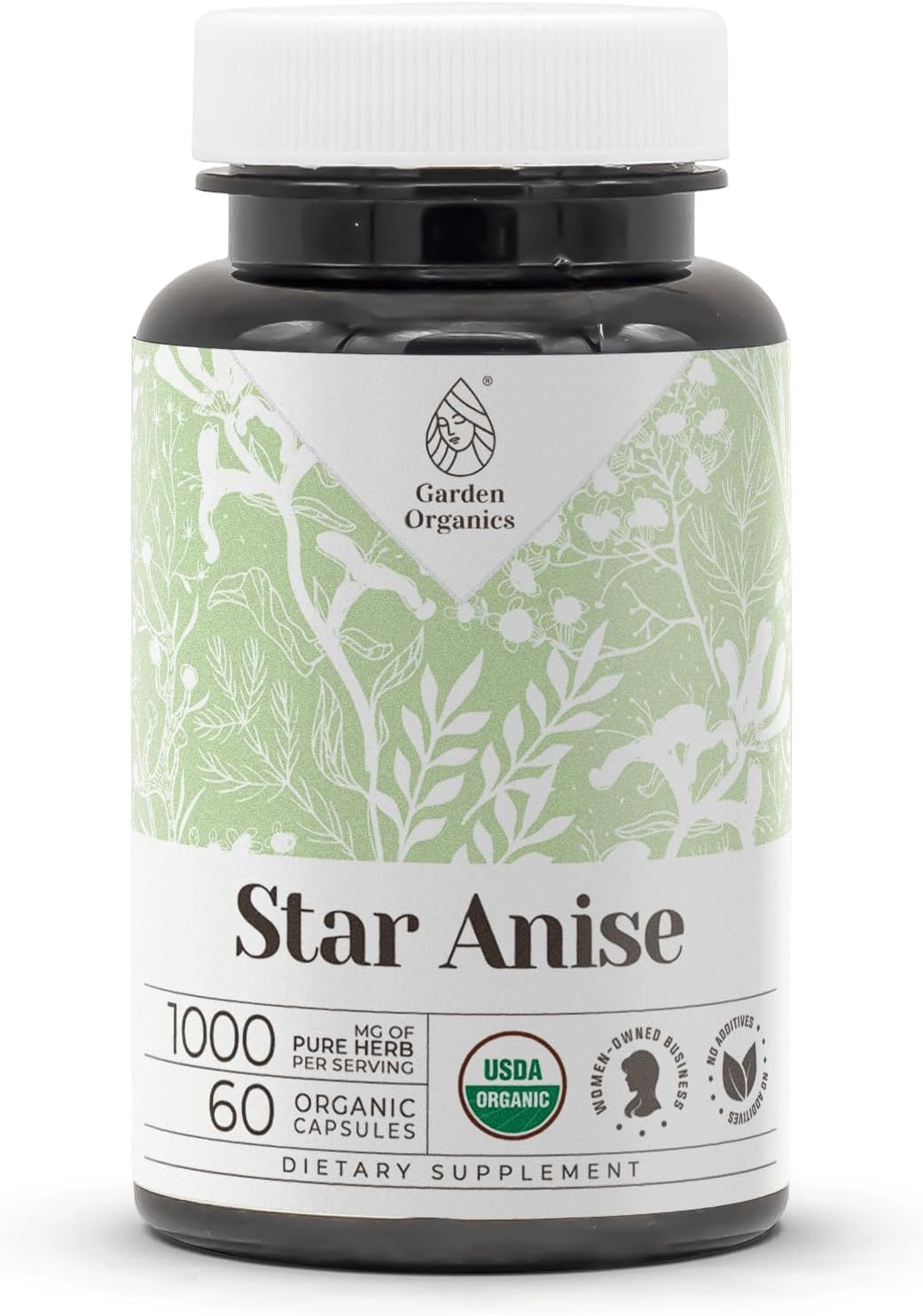 Star Anise USDA Organic 60 Cápsulas - Garden Organics