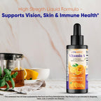 Vitamatic Vitamina A Líquida sin Azúcar 10000 UI (3000 mcg) como Palmitato de Retinilo - 59 ml (2 FL OZ)