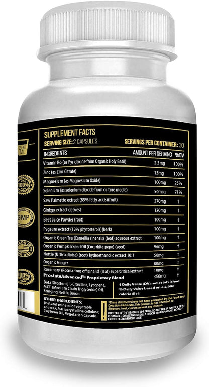 ACTIF Prostate Advanced Support, 60 cápsulas – Beta-sitosterol: fitosterol presente en plantas, conocido por su – Image 4
