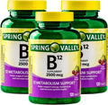 Vitamina B12 2500 mcg – 120 Comprimidos de Disolución Rápida Sabor Cereza, Vitaminas B12 para Hombres y Mujeres, Suplemento Vegano, Sin Gluten (Paquete de 3)