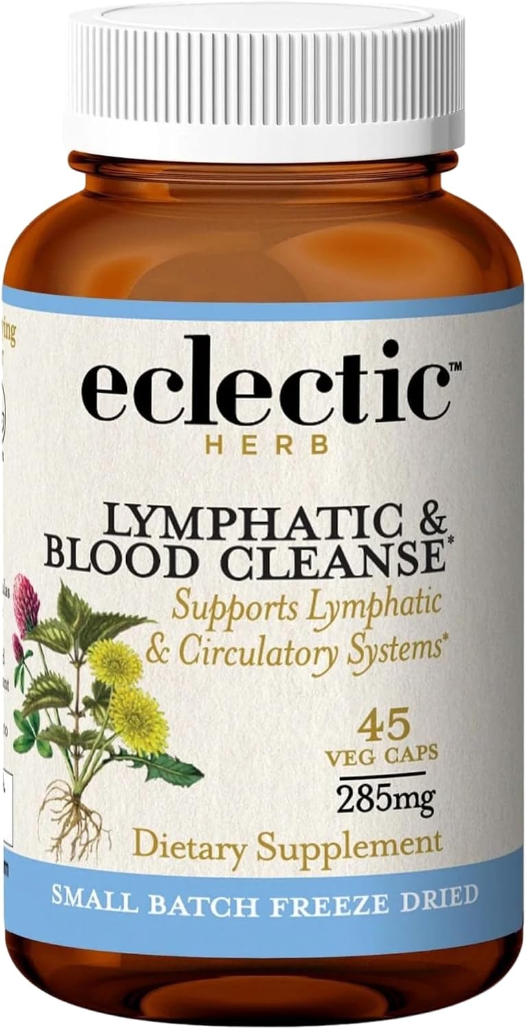 Eclectic Herb - Lymph & Blood Cleanse Cápsulas | Apoyo Linfático y Circulatorio | 45 cápsulas (285 mg)