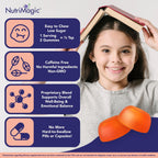 NutriMagic Kids Brain Booster+ 30mg Saffron-Based Multivitamin Gummies for Kids Brain Health Support, Saffron Extract Gummies, Vitamin D3, B6, B12, Zinc, 120x Non-GMO Gummies (2-Pack)