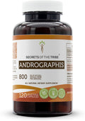Secrets of the Tribe Andrographis 120 Cápsulas, 800 mg, Fah talai jone, Andrographis Paniculata Hierba Seca