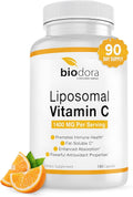 Vitamina C Liposomal, 1400 mg por dosis, 180 cápsulas