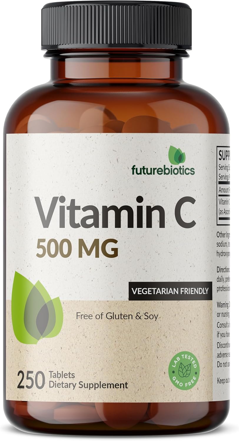 Futurebiotics Vitamina C 500 mg, 250 Comprimidos No-GMO