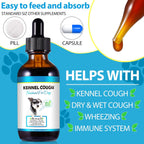 Gotas de Alivio para la Tos de las Perreras en Perros - Suplemento Herbal Natural 60ml