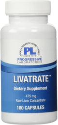 Progressive Labs Livatrate - Suplemento Hepático con Complejo B, 100 Comprimidos