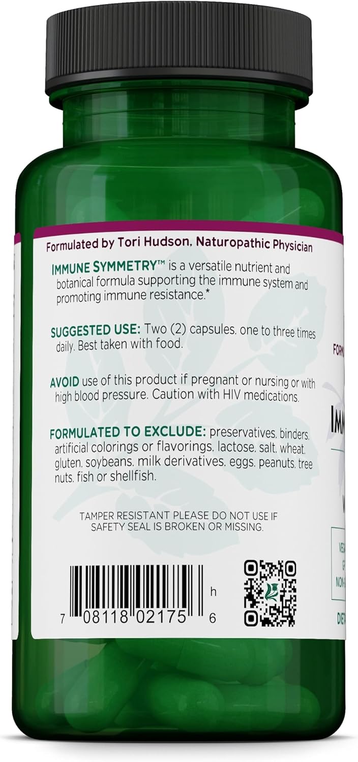 Vitanica Immune Symmetry - Apoyo Inmunológico con Vitaminas A, C y B6 - 60 Cápsulas Veganas