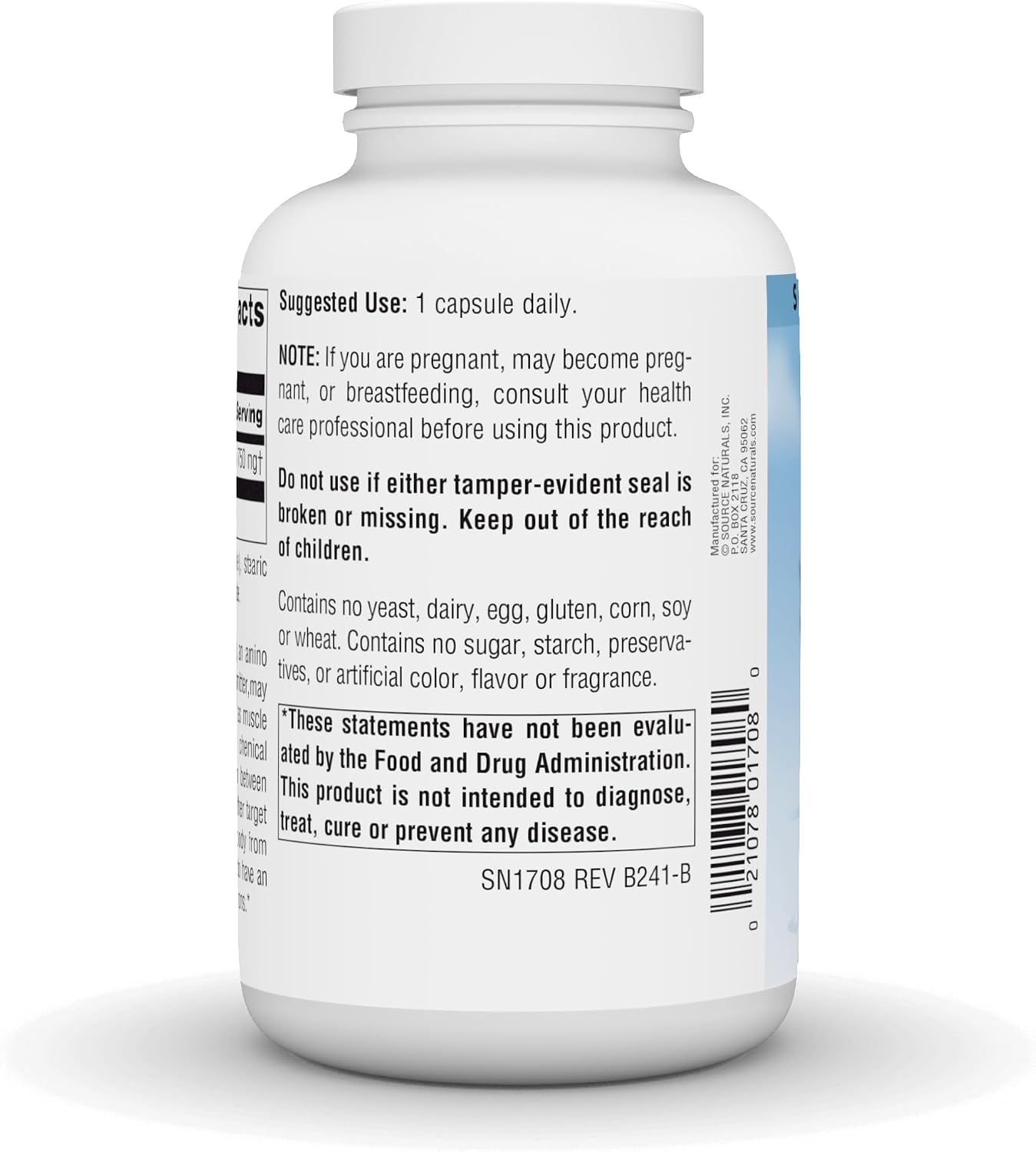 Source Naturals Serene Science GABA 750 mg - 180 Cápsulas