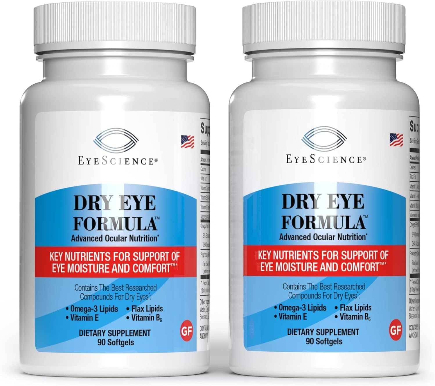 EyeScience Dry Eye Formula - 90 Softgels (2-Pack)