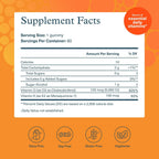 Youtheory K2D3 Gummies - 60 Gominolas de Vitamina D3 y K2, Sin Azúcar, Sabor Melocotón