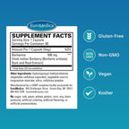 EuroMedica Berberina 500 mg - Suplemento para la Salud Metabólica, 60 Cápsulas Veganas
