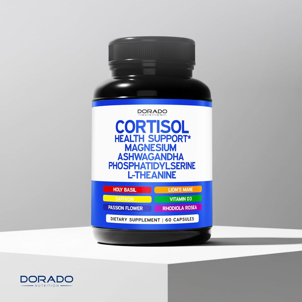 Cortisol Support 14 en 1 | Suplemento para el Equilibrio del Cortisol y el Estado de Ánimo | 60 Cápsulas