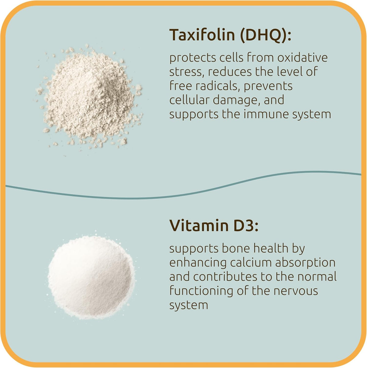 Taxifolina (Dihidroquercetina) + Vitamina D3 – 530 mg, 60 Cápsulas Veganas – Antioxidante y Salud Ósea – Image 4