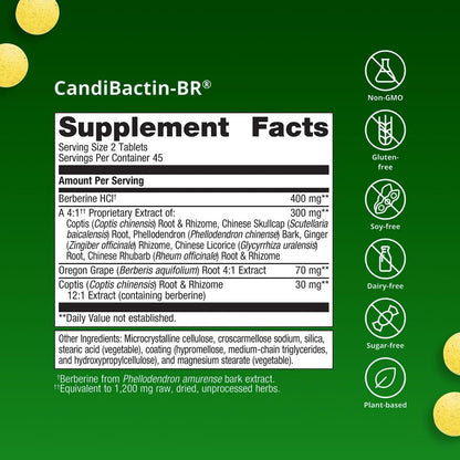 Metagenics CandiBactin‑BR – Berberina – Phellodendron amurense: Ayuda a la función detoxificante. – Image 5