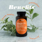 Invite Health Vitamina D3 3000 IU - 90 Cápsulas Veganas (Pack de 2)