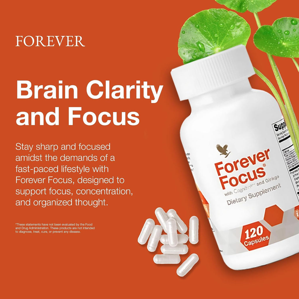 Forever Focus - 120 Cápsulas - Claridad Mental y Concentración