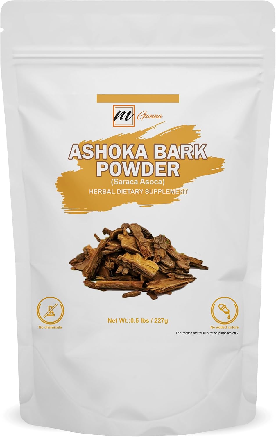 Polvo de Corteza de Ashoka 100% Natural (Saraca Asoca) - 227g
