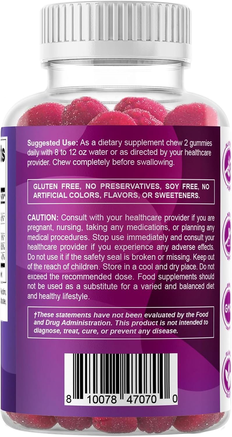 Vitamatic Biotin Gummies 10.000 mcg – Gominolas veganas de biotina – 60 unidades