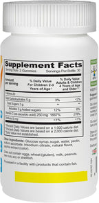 Yum-V's Gomitas de Vitamina C para Niños, 250 mg, Sabor Naranja, 60 uds.