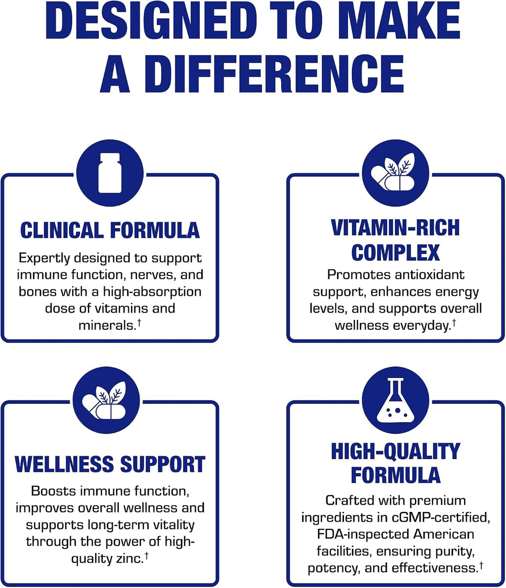 30-in-1 Multivitamínico para Adultos Mayores de 50 con Hierro - Antioxidantes