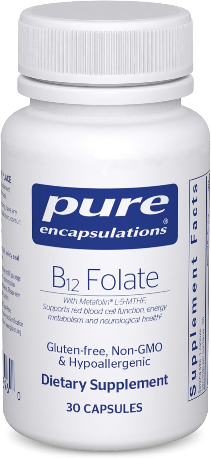 Pure Encapsulations B12 Folate - 30 Cápsulas