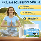 KEDISOM Colostro Bovino en Polvo - Grass-Fed, Liposomal, 60% IgG, 3000 mg, 50 Porciones