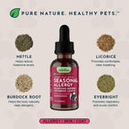 Animal Essentials Apoyo Estacional - Tintura Herbácea Orgánica para Perros y Gatos, 59 ml