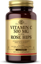 Solgar Vitamina C 500 mg con Rosa Mosqueta, 250 Comprimidos