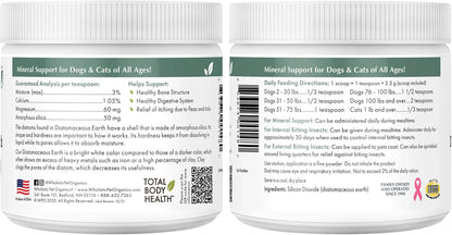 Wholistic Pet Organics Tierra de Diatomeas - Grado Alimenticio para Perros y Gatos - 113 g – Image 9