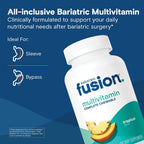Bariatric Fusion Multivitamínico Bariátrico Completo con Hierro - Masticable Sabor Tropical - Suministro de 1 Mes