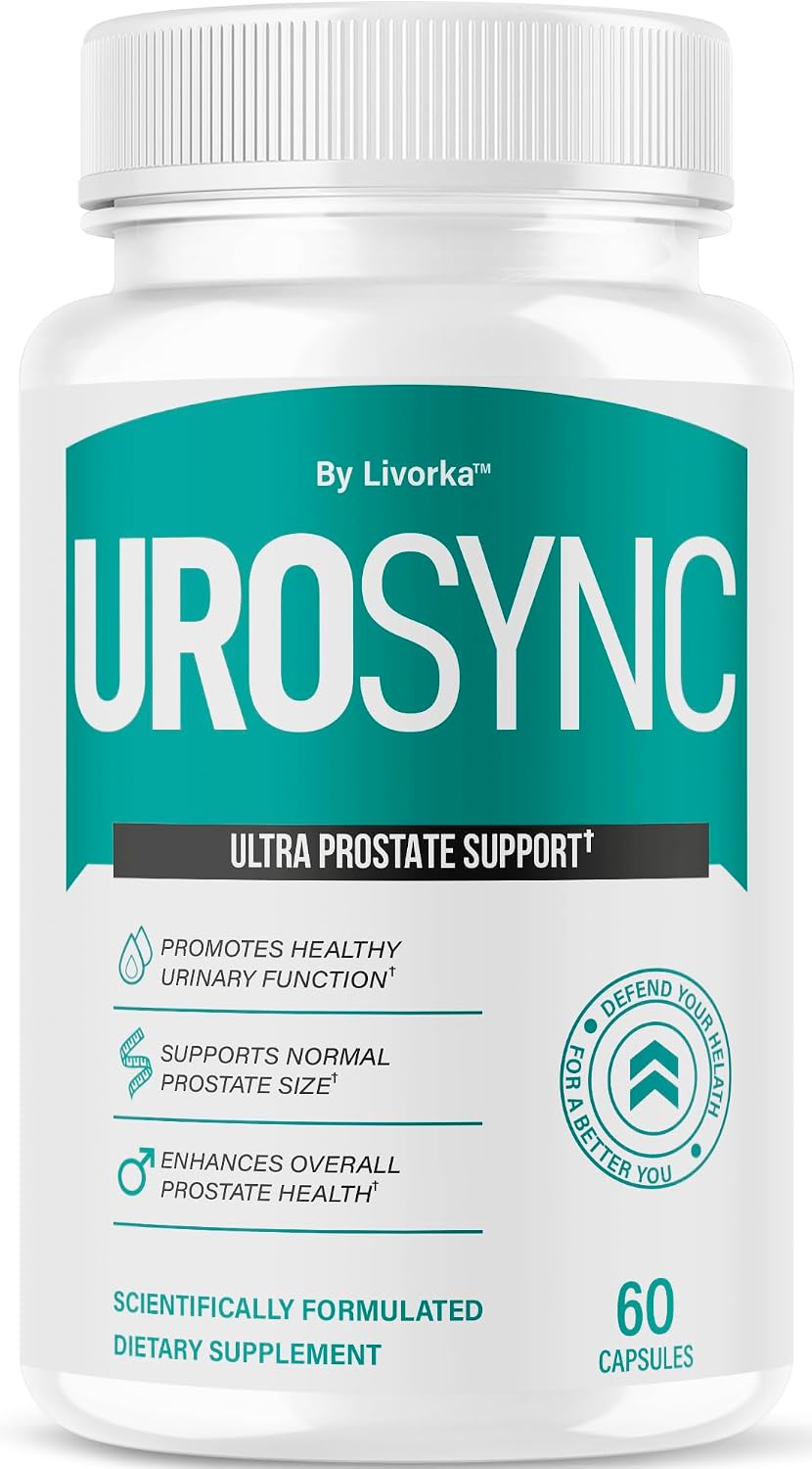 UroSync Cápsulas - Suplemento Oficial para Hombres con Ingredientes Naturales, Fórmula Premium UroSyncPro, para el Bienestar Diario, 60 Cápsulas (1 Mes)