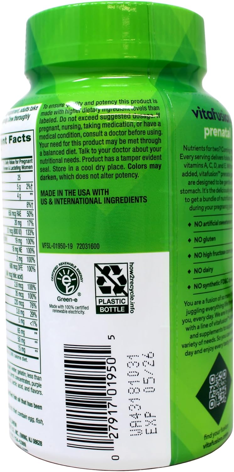 Vitafusion Prenatal DHA & Ácido Fólico Gominolas - 2x90 uds.